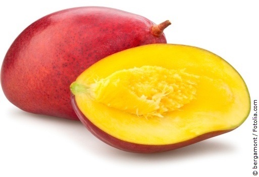 Mango mit weißem Hintergrund